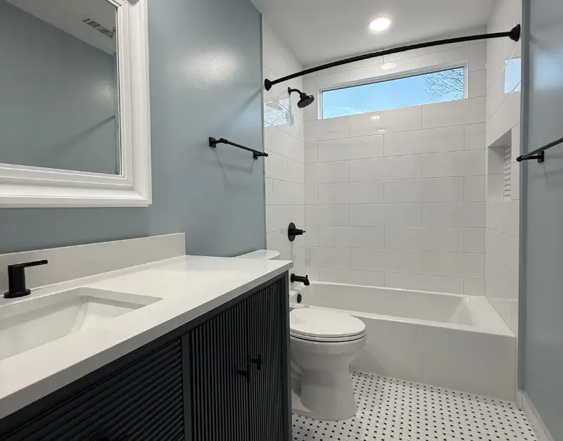 Built-In Shower Niche with Subway Tile